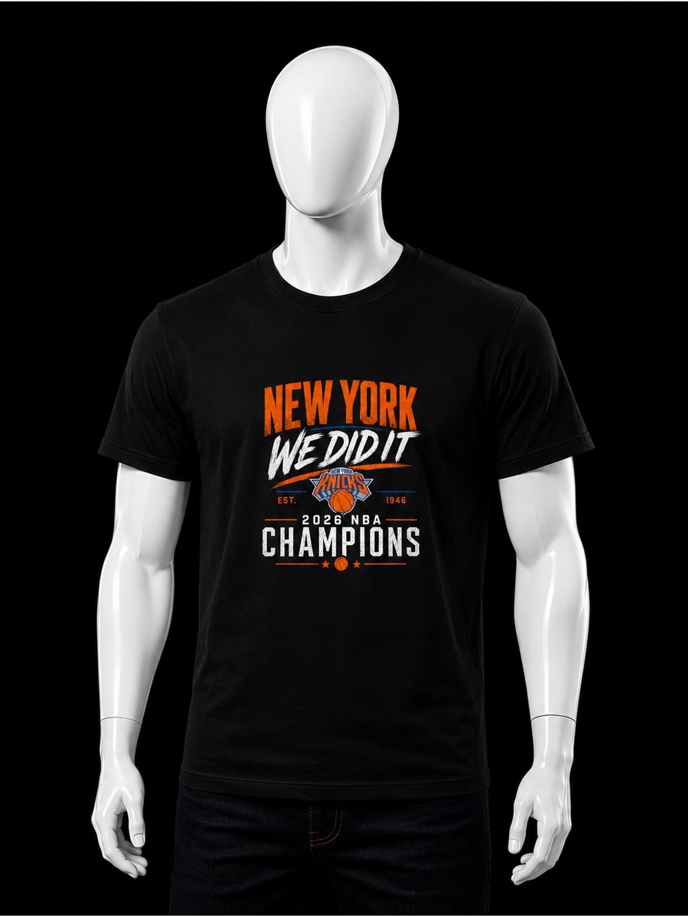 We Did It 2026 NBA Champions Black T-Shirt
